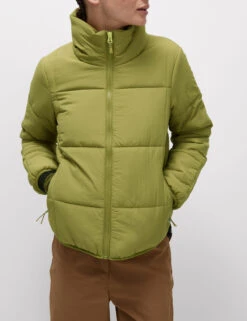 Quilted Funnel Neck Puffer Jacket -Marks and Spencer Shop Quilted Funnel Neck Puffer Jacket 4