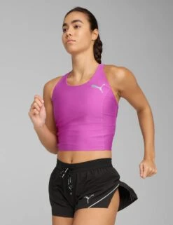 Puma Raceday Ultraform Racerback Crop Vest Top -Marks and Spencer Shop Raceday Ultraform Racerback Crop Vest Top 2