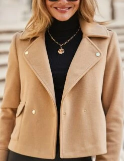 Relaxed Fit Biker Jacket -Marks and Spencer Shop Relaxed Fit Biker Jacket 3