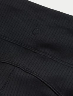 Ribbed High Waisted Flared Yoga Leggings -Marks and Spencer Shop Ribbed High Waisted Flared Yoga Leggings 6