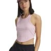 Under Armour Rival Cotton Rich Ribbed Crop Vest Top