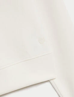 Round Neck Relaxed Yoga Crop Sweatshirt -Marks and Spencer Shop Round Neck Relaxed Yoga Crop Sweatshirt 6