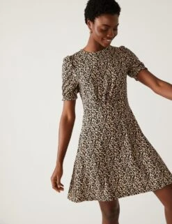 Jersey Printed Mini Skater Dress -Marks and Spencer Shop SD 01 T42 4285 V4 X EC 2