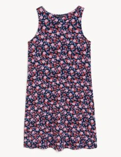 Jersey Printed Mini Swing Dress -Marks and Spencer Shop SD 01 T42 4430 ZZ X EC 90