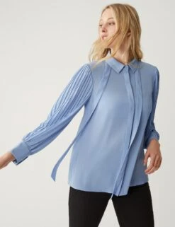 Tie Neck Blouse -Marks and Spencer Shop SD 01 T43 5471 E2 X EC 2