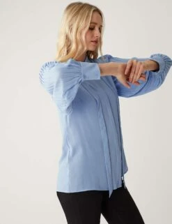 Tie Neck Blouse -Marks and Spencer Shop SD 01 T43 5471 E2 X EC 3