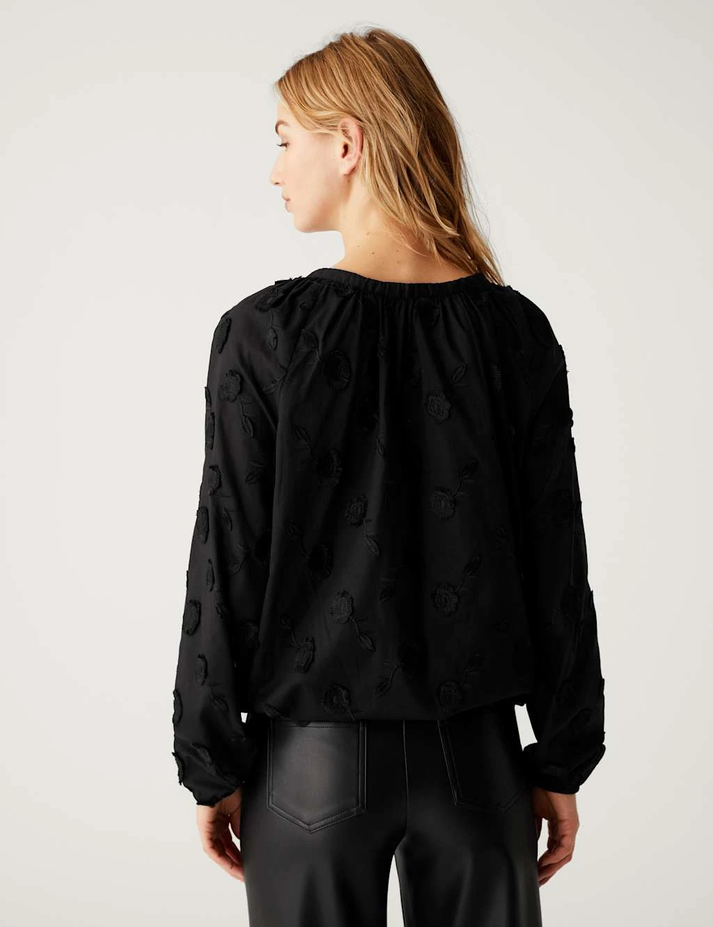 Pure Cotton Embroidered Blouse 7 Pure Cotton Embroidered Blouse - Image 5