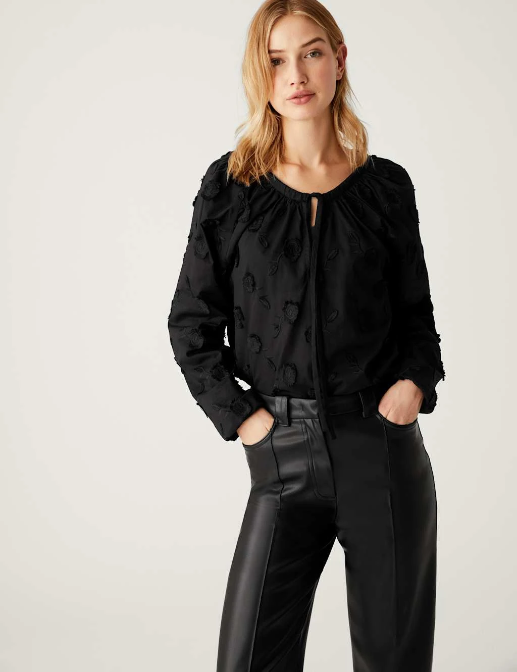 Pure Cotton Embroidered Blouse 8 Pure Cotton Embroidered Blouse - Image 6