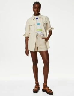 Pure Cotton Denim Shacket -Marks and Spencer Shop SD 01 T49 3042 NZ X EC 3