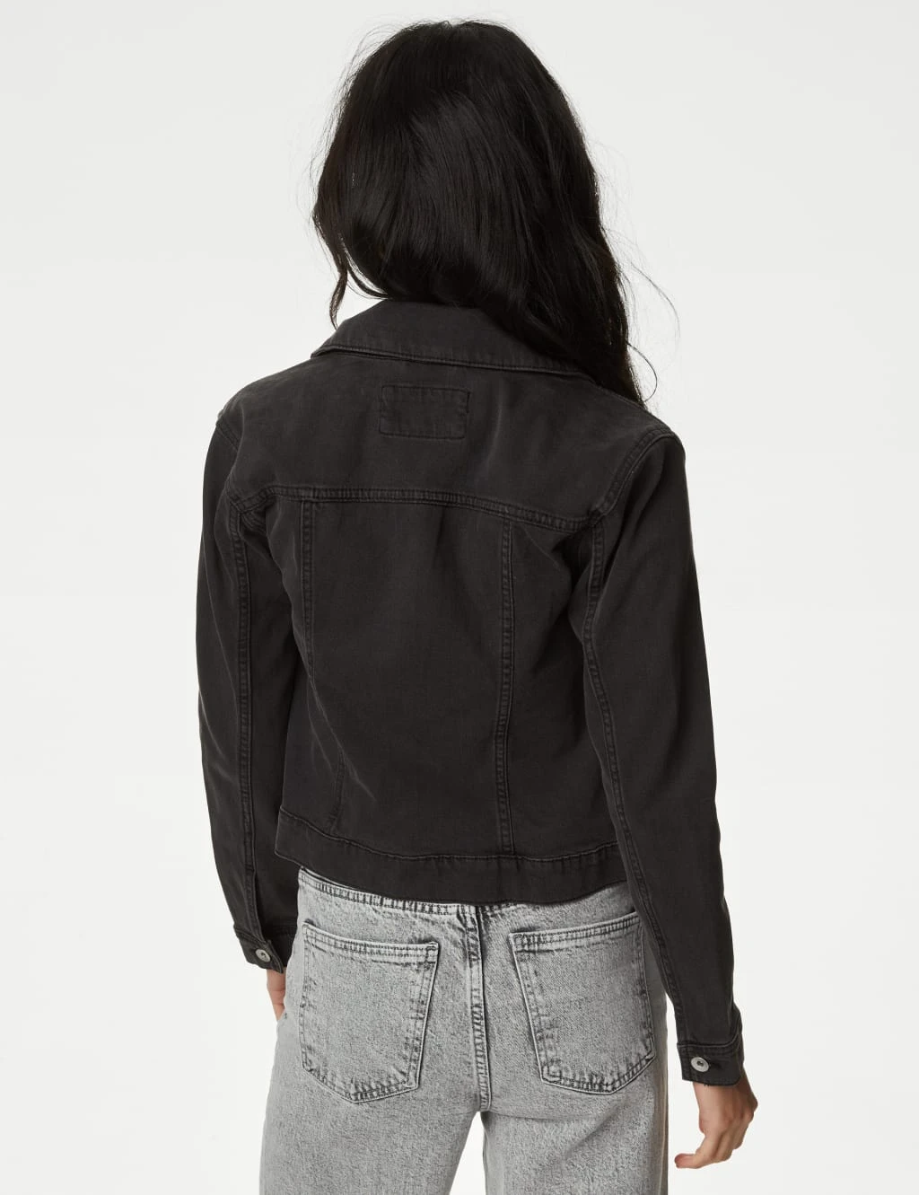 Cotton Rich Denim Jacket With Stretch 7 Cotton Rich Denim Jacket With Stretch - Image 5