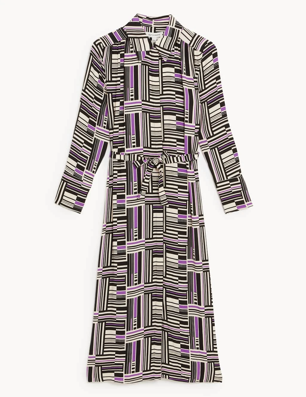 Printed Belted Midaxi Shirt Dress 4 Printed Belted Midaxi Shirt Dress - Image 2