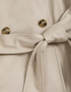 Cotton Rich Cropped Trench Coat -Marks and Spencer Shop SD 01 T50 4042T L1 X EC 6