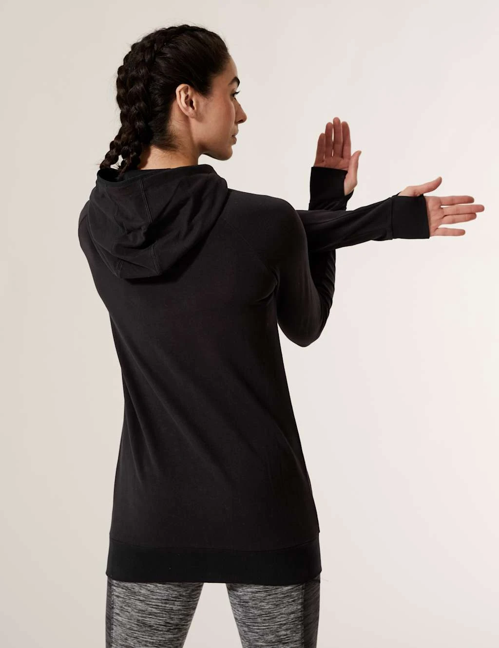 Cotton Rich Longline Hoodie 7 Cotton Rich Longline Hoodie - Image 5