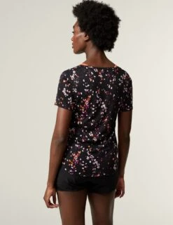 Printed Scoop Neck 2-in-1 T-Shirt -Marks and Spencer Shop SD 01 T51 5319P QU X EC 3