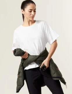 Pure Cotton Scoop Neck Oversized T-Shirt