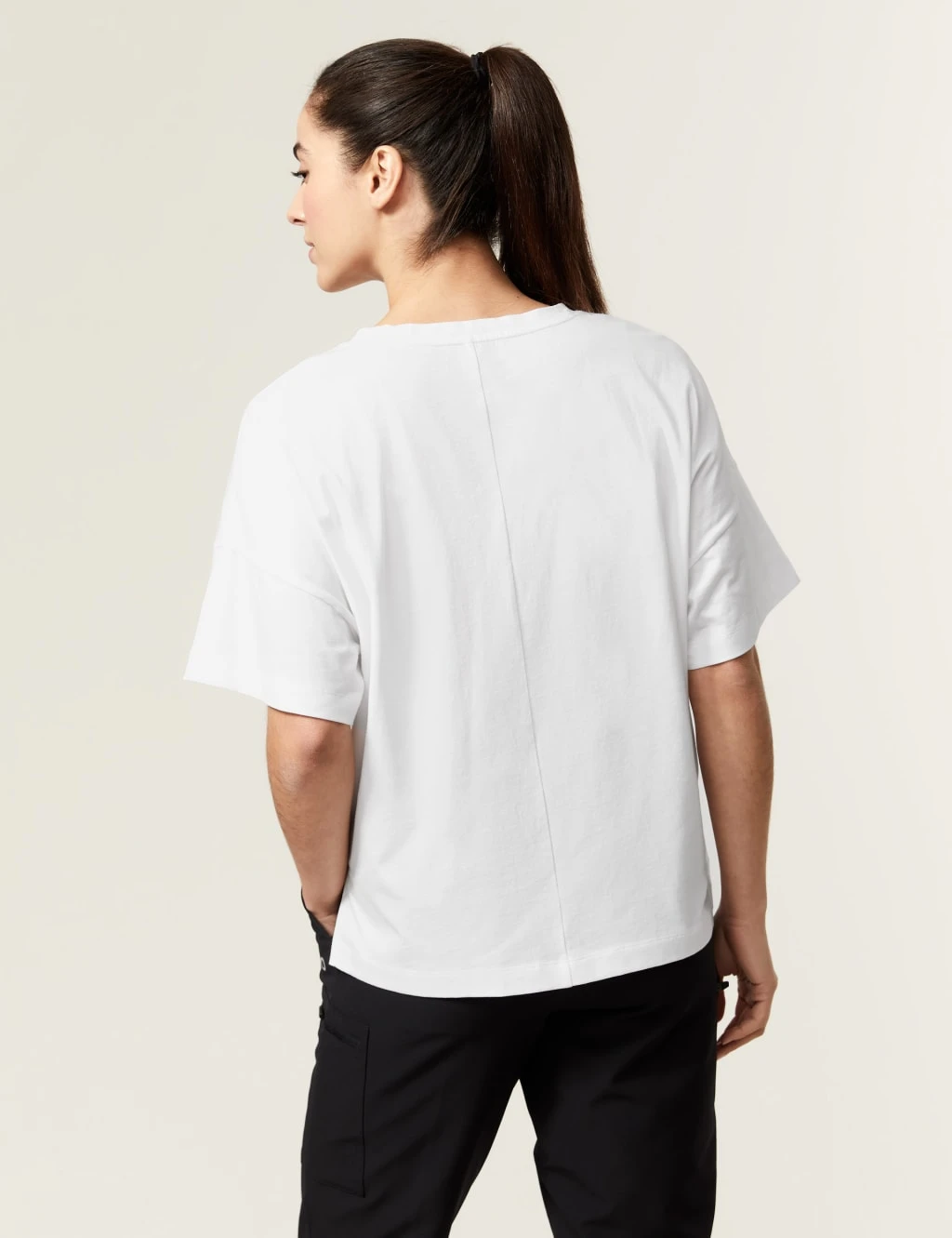 Pure Cotton Scoop Neck Oversized T-Shirt 6 Pure Cotton Scoop Neck Oversized T-Shirt - Image 4