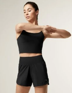 Woven High Waisted Running Shorts -Marks and Spencer Shop SD 01 T51 5740 Y0 X EC 1