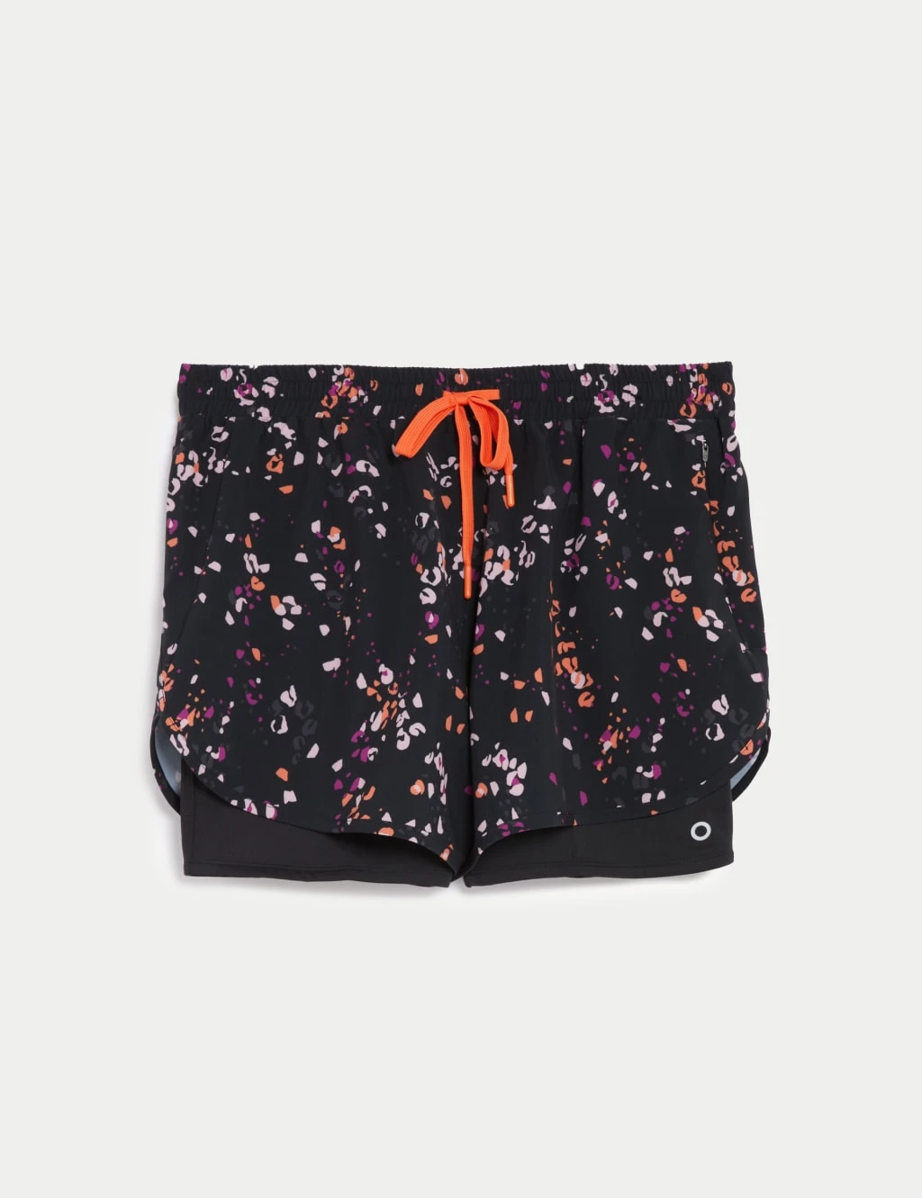 Woven Printed Layered Running Shorts 3 Woven Printed Layered Running Shorts
