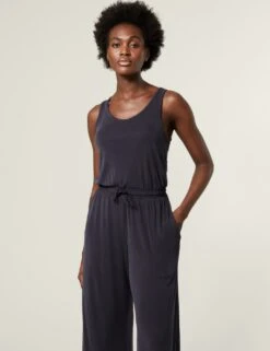Modal Rich Wide Leg Jumpsuit -Marks and Spencer Shop SD 01 T51 6594 HL X EC 4