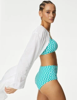 Pure Cotton Collarless Beach Cover Up Shirt 10 Pure Cotton Collarless Beach Cover Up Shirt -Marks and Spencer Shop SD 01 T52 7783 Z0 X EC 2