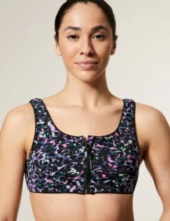 Print Zip Up Bikini Top -Marks and Spencer Shop SD 01 T52 9899B G4 X EC 2
