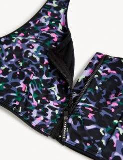 Print Zip Up Bikini Top -Marks and Spencer Shop SD 01 T52 9899B G4 X EC 6