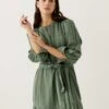 Cotton Blend Midaxi Waisted Dress -Marks and Spencer Shop SD 01 T53 3027U M7 X EC 0