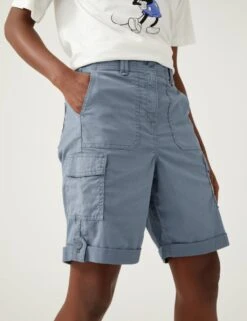 Tencel™ Rich Cargo Tea Dyed Shorts -Marks and Spencer Shop SD 01 T57 3052 AS X EC 3