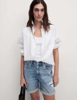 Denim Boyfriend Shorts -Marks and Spencer Shop SD 01 T57 3556 PD X EC 1