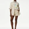 Cotton Rich High Waisted Utility Shorts -Marks and Spencer Shop SD 01 T57 5908 EK X EC 0