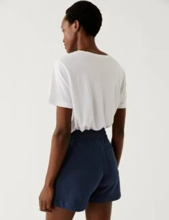 Cotton Rich Jersey Jogger Shorts -Marks and Spencer Shop SD 01 T57 9665 F0 X EC 3