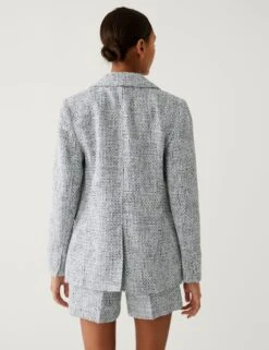 Boucle Tweed Double Breasted Blazer -Marks and Spencer Shop SD 01 T59 1142J E4 X EC 3