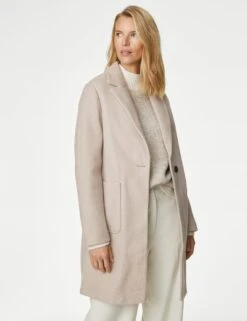 Relaxed Single Breasted Coatigan -Marks and Spencer Shop SD 01 T59 1185C KC X EC 1