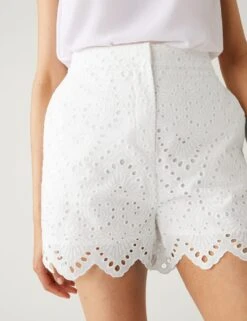 Pure Cotton Embroidered Shorts -Marks and Spencer Shop SD 01 T59 3678T Z0 X EC 3