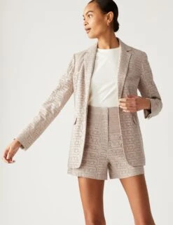 Linen Blend Broderie High Waisted Shorts 9 Linen Blend Broderie High Waisted Shorts -Marks and Spencer Shop SD 01 T59 5623T NU X EC 1