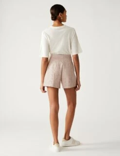 Linen Blend Broderie High Waisted Shorts 11 Linen Blend Broderie High Waisted Shorts -Marks and Spencer Shop SD 01 T59 5623T NU X EC 3