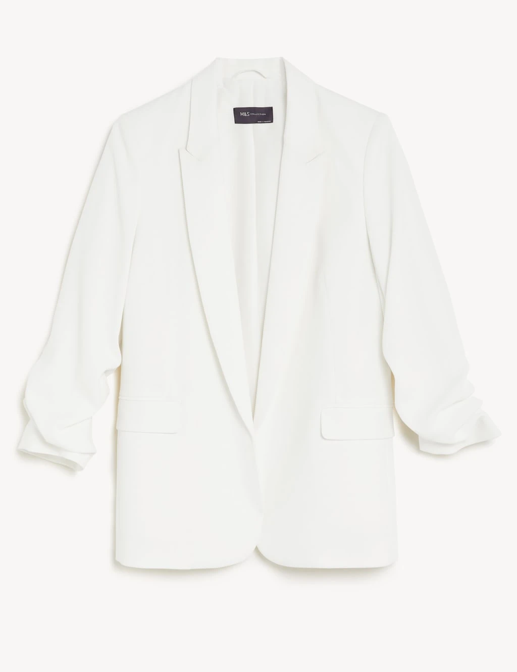 Ruched Sleeve Blazer 3 Ruched Sleeve Blazer - Image 2