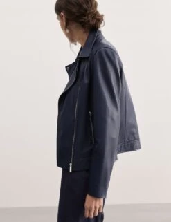 Jaeger Leather Biker Jacket