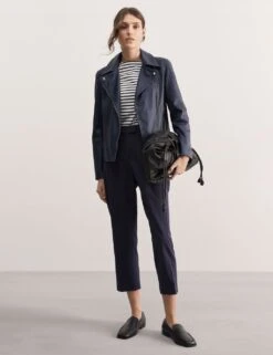 Jaeger Leather Biker Jacket -Marks and Spencer Shop SD 09 T97 5702D F0 X EC 1
