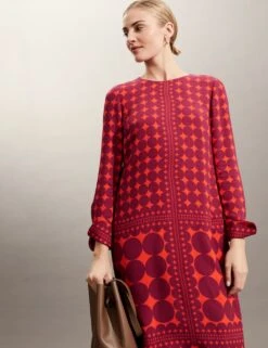 Jaeger Geometric Knee Length Shift Dress -Marks and Spencer Shop SD 09 T97 6383D A4 X EC 4