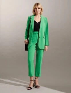 Jaeger Crepe Tailored Single Breasted Blazer 10 Jaeger Crepe Tailored Single Breasted Blazer -Marks and Spencer Shop SD 09 T97 6614E J0 X EC 1