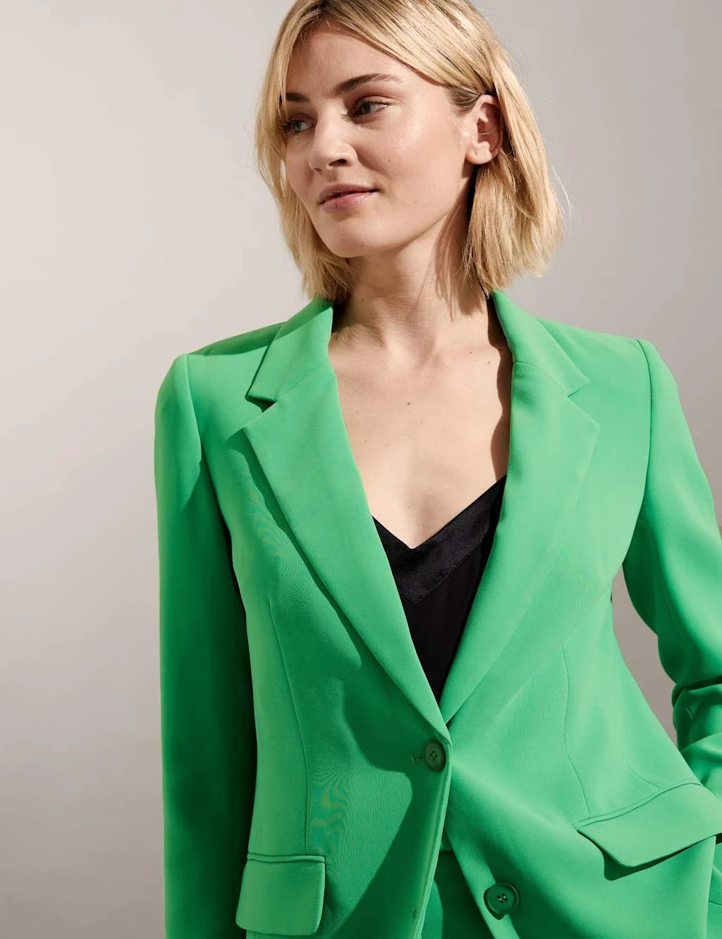 Jaeger Crepe Tailored Single Breasted Blazer 6 Jaeger Crepe Tailored Single Breasted Blazer - Image 4