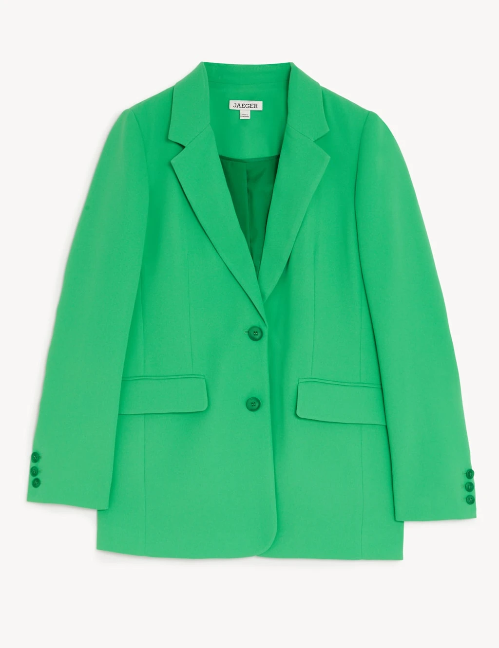 Jaeger Crepe Tailored Single Breasted Blazer 4 Jaeger Crepe Tailored Single Breasted Blazer - Image 2