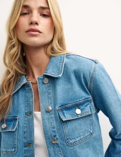 Denim Utility Jacket -Marks and Spencer Shop SD 10 T82 1418 E0 X EC 4