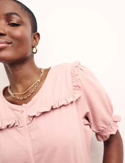 Organic Cotton Belted Cropped Jumpsuit -Marks and Spencer Shop SD 10 T82 3083 A0 X EC 4