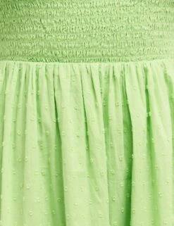 Organic Cotton Square Neck Midi Tiered Dress -Marks and Spencer Shop SD 10 T82 3623 J4 X EC 5