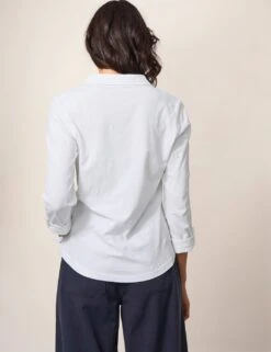WHITE STUFF Organic Cotton Embroidered Collared Shirt -Marks and Spencer Shop SD 10 T83 1516W Z0 X EC 1