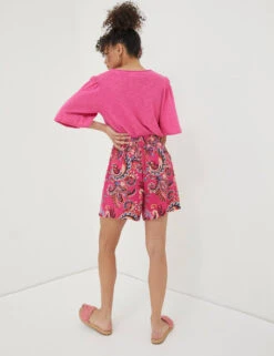 Floral Belted Shorts -Marks and Spencer Shop SD 10 T83 2143W A4 X EC 1