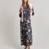 Joules Floral Tie Waist Midaxi Shirt Dress