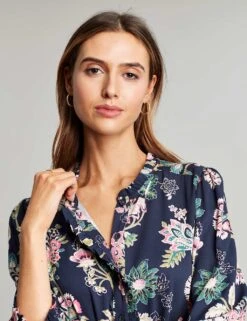 Joules Floral Tie Waist Midaxi Shirt Dress -Marks and Spencer Shop SD 10 T83 2364W F4 X EC 2